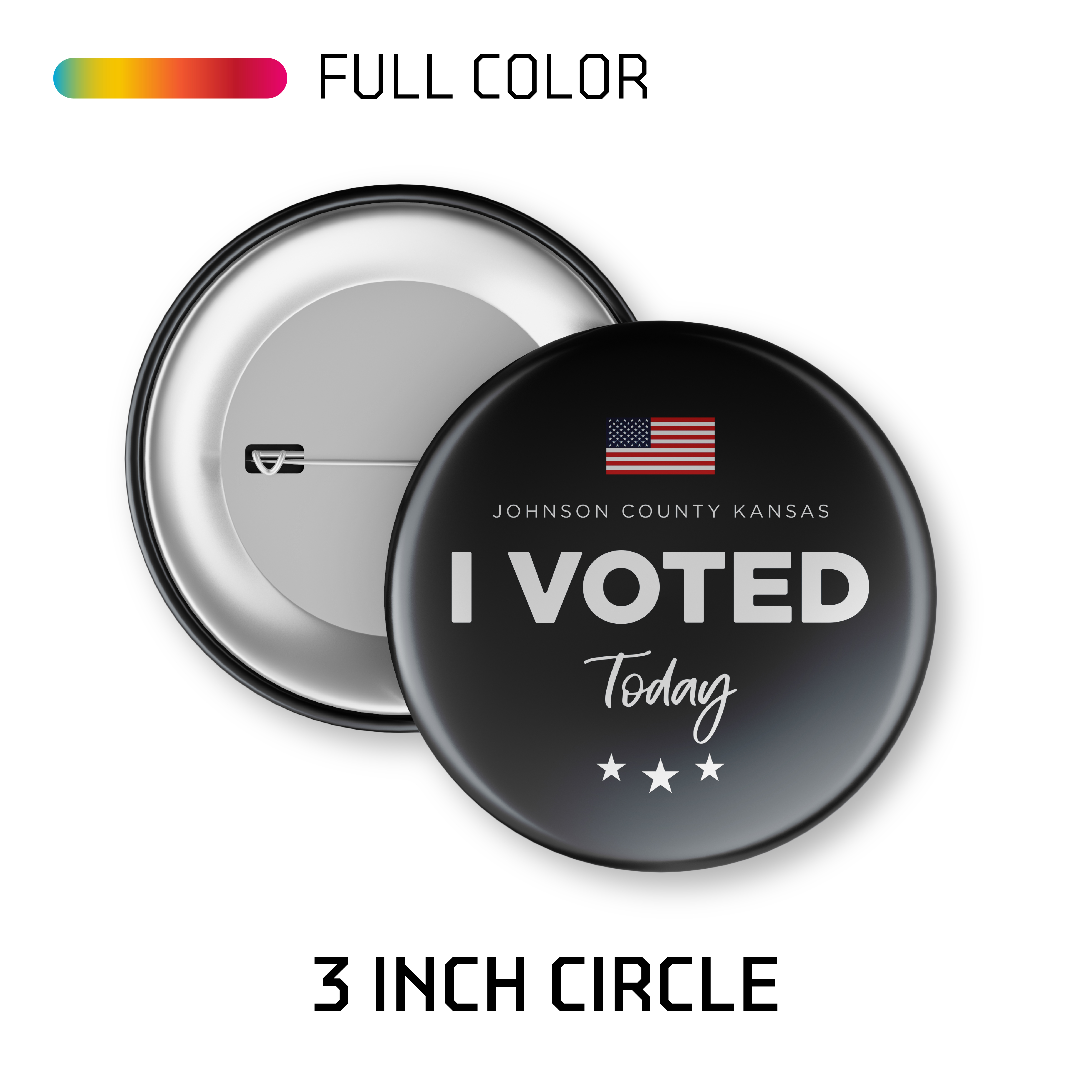 3.00" Circle Button