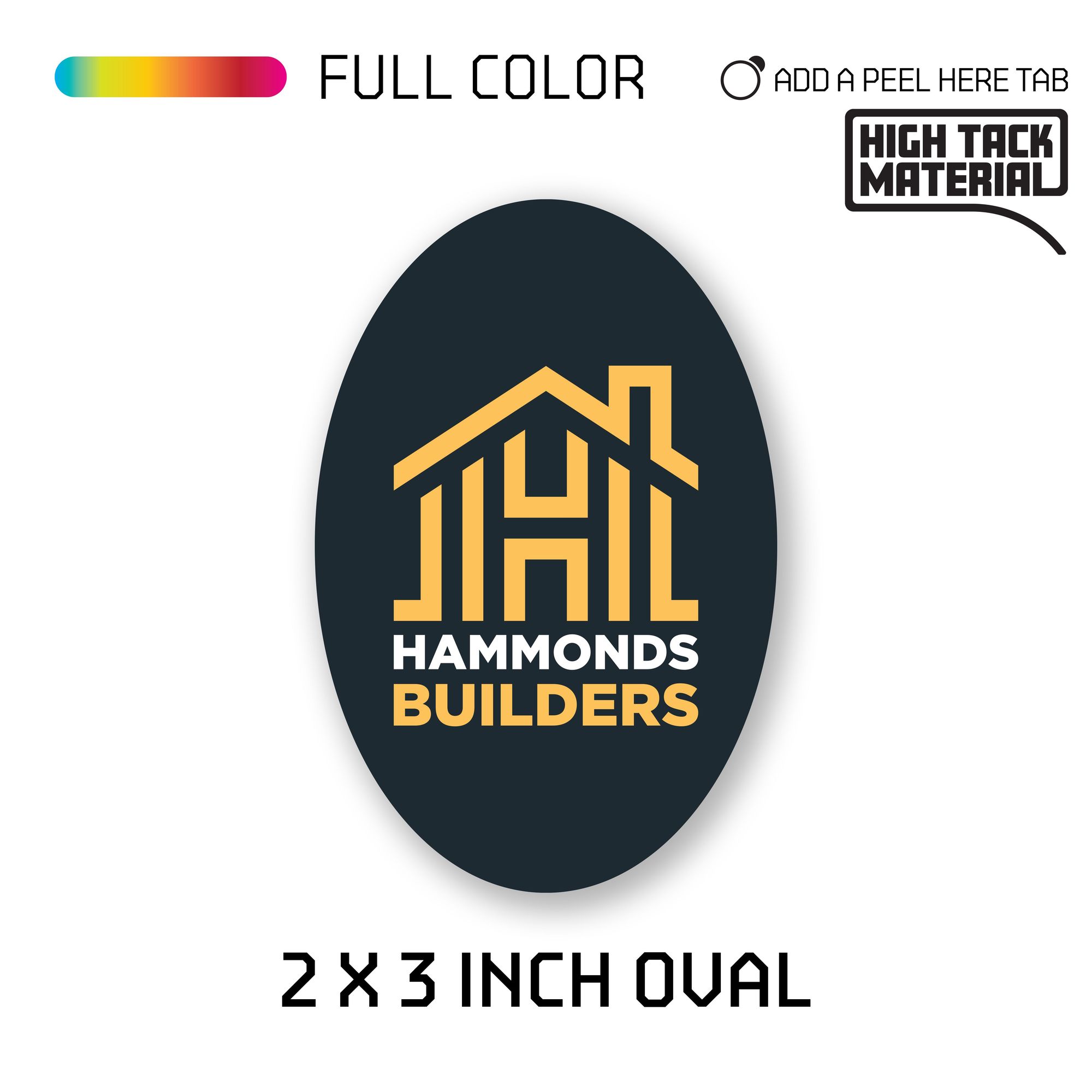 2.00" x 3.00" Oval - 203103