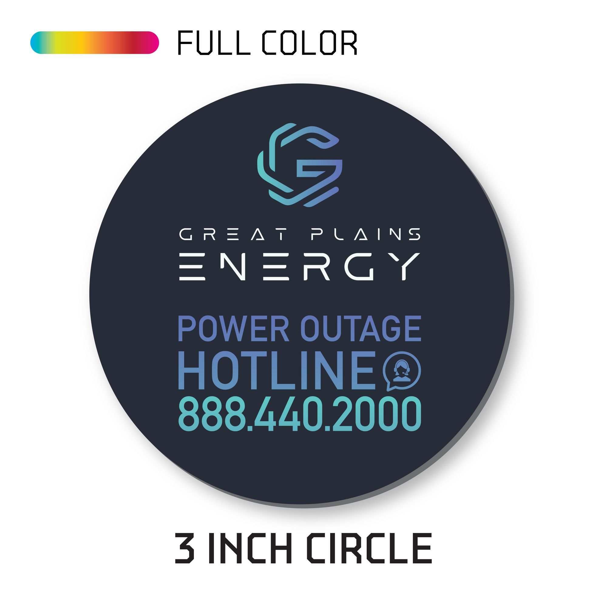 3.00" Circle Magnet 1