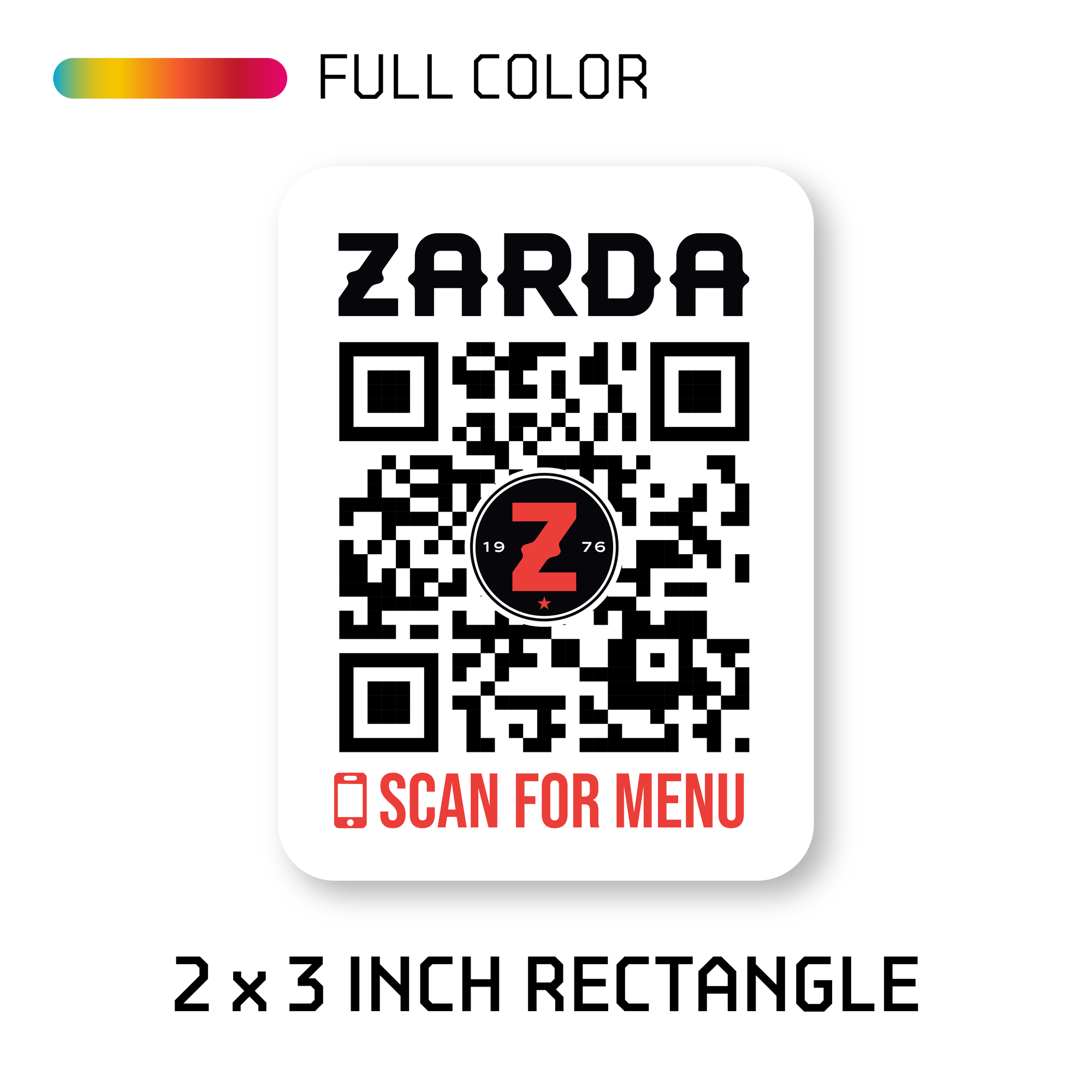 Tabletop QR Code Stickers 2