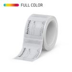 Rectangle White Felt Paper Roll Labels