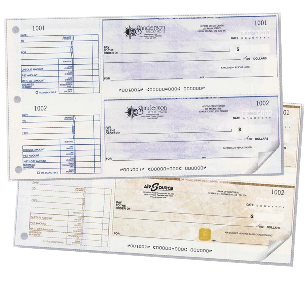 Manual Cheques - 2 per page