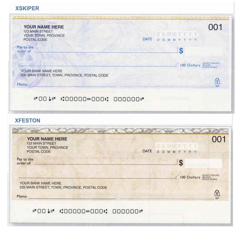 Personal Cheques