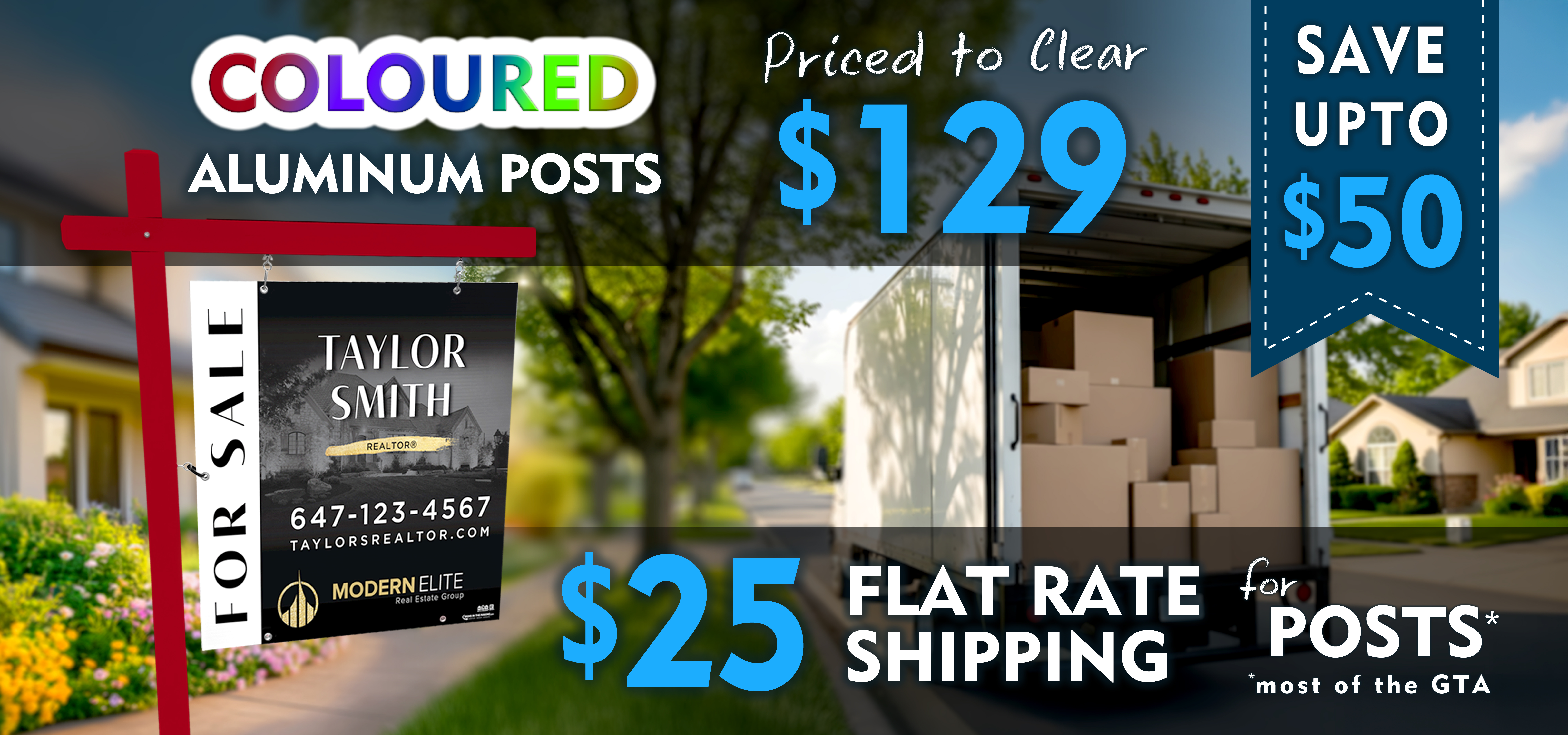 Flat Rate Shipping Posts - Aluminum Post Sale