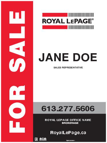 Royal LePage - For Sale Sign - 24x32