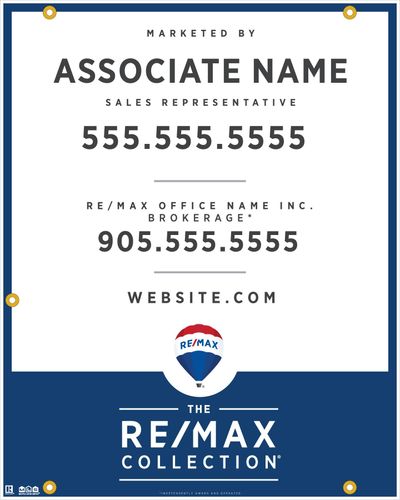 RE/MAX COLLECTION® - For Sale Sign - 24x30