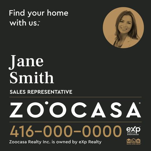 ZO˙OCASA For Sale Sign - Photo - 32x32