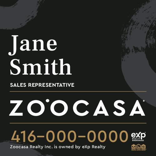 ZO˙OCASA For Sale Sign - Swirls - 32x32