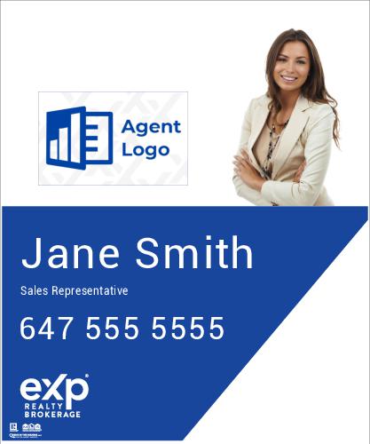 eXp Realty - For Sale -  30x36 - Style 1 with Agent Logo and Photo