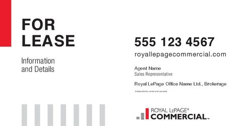 Royal LePage Commercial - 8x4 - Double - White