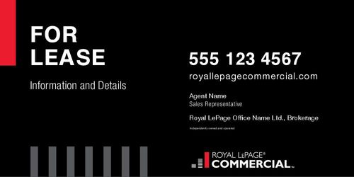 Royal LePage Commercial - 8x4 - Double - Black