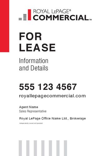 Royal LePage Commercial - 4x6 - Double - White