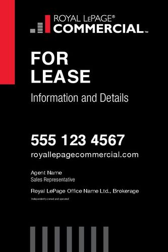 Royal LePage Commercial - 4x6 - Double - Black