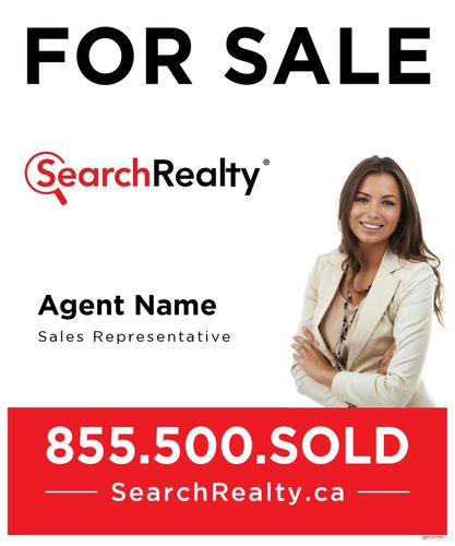 Search Realty For Sale Sign - 30x36 with Photo