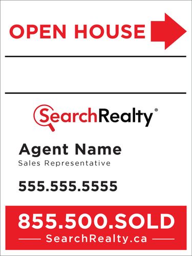 Search Realty Sandwich Board  18 x 24 - with Marker Panel - 1 Agent