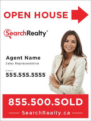 Search Realty Sandwich Board  18 x 24 with Photo -1 Agent