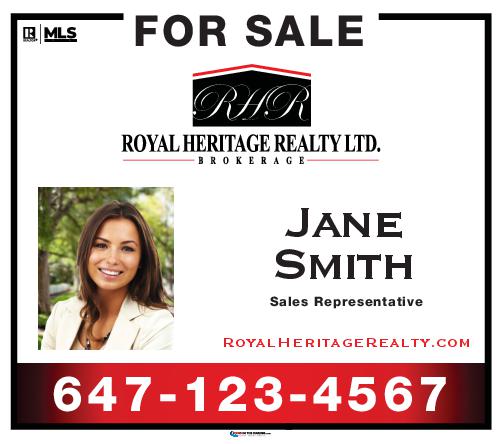 Royal Heritage Realty - For Sale Sign - 36x32