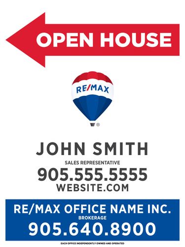 RE/MAX® - Open House Sandwich Board - 18x24