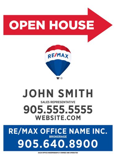 RE/MAX® - Open House Sandwich Board - 18x24