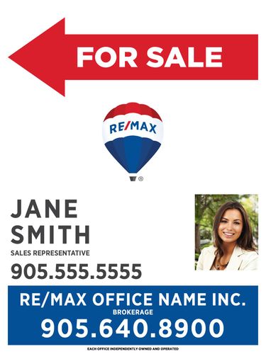 RE/MAX® - Open House Sandwich Board - 18x24 w/Photo