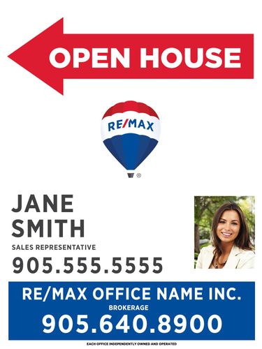 RE/MAX® - Open House Sandwich Board w/Photo - 24x32