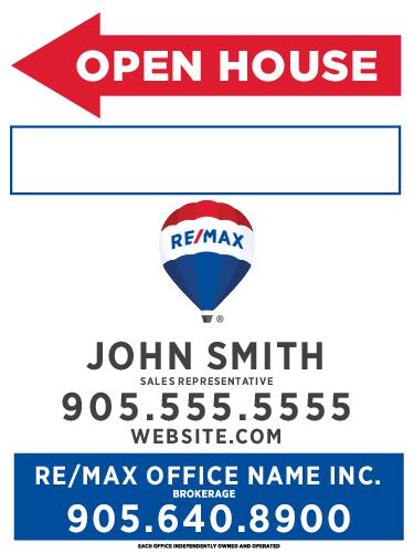 RE/MAX® - Open House Sandwich Board w/Marker Panel - 24x32