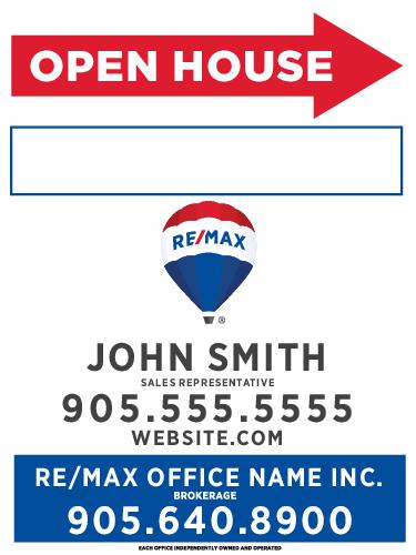 RE/MAX® - Open House Sandwich Board w/Marker Panel - 24x32