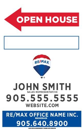 RE/MAX® - Open House Sandwich Board w/Marker Panel - 19x29