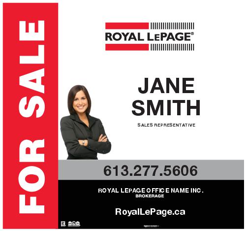 Royal LePage For Sale Sign - 32x30 with Photo