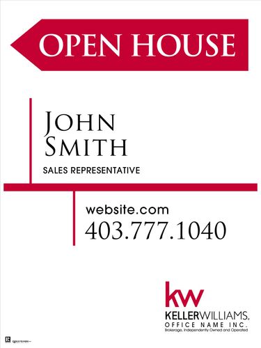 KW - Sandwich Board - White - 18x24