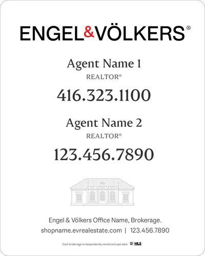 Engel & Völkers - For Sale Sign - 24x30 - 2 Agents