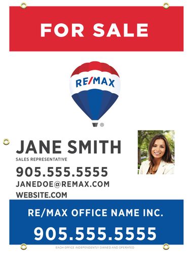 RE/MAX® - For Sale Sign - 24x32 with Photo