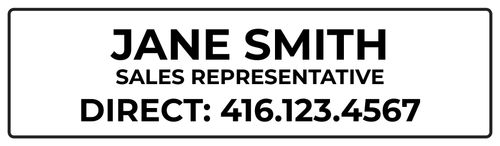 Harvey Kalles Name Rider - 24x7 - White