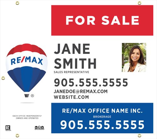 RE/MAX® - For Sale Sign - 36x32 with Photo