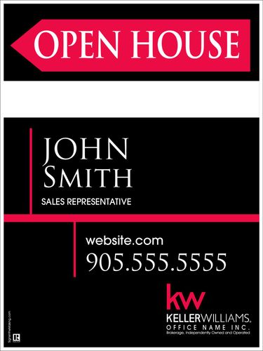 KW - Sandwich Board - Black - 24x32 w/Marker Panel