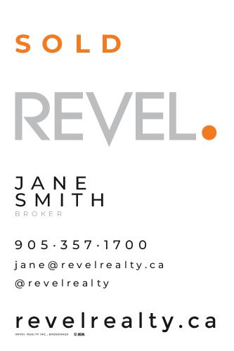 REVEL Realty SOLD Sign - 24x36 - White Standard