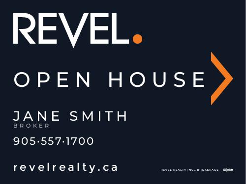 REVEL Realty Open House Inserts - 24x18 - Dark Blue