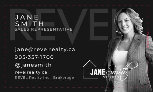 Revel Realty - Business Card - Black