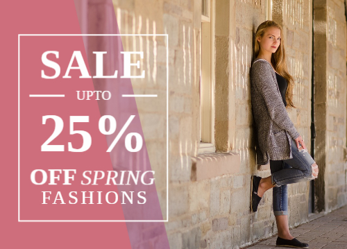 Save on Spring Fashions