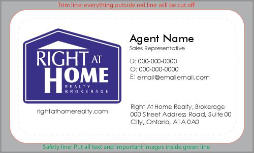Right At Home - Business Card - Style 01 (No Photo)