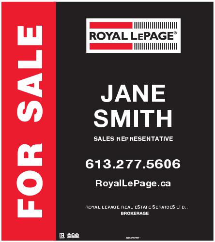 Royal LePage - For Sale Sign - 32x36 - Black Corporate