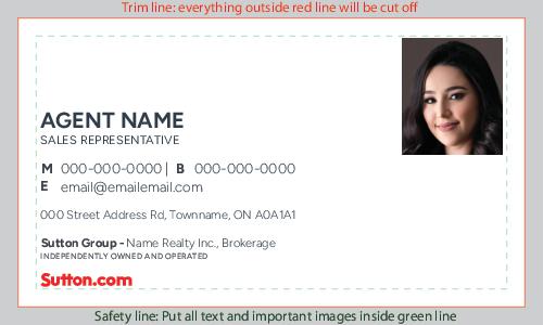 Sutton Business Cards - Style 02 (With Photo)