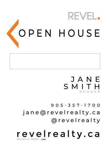 REVEL Realty Sandwich Board - 24x32 -  w/Marker Panel - White