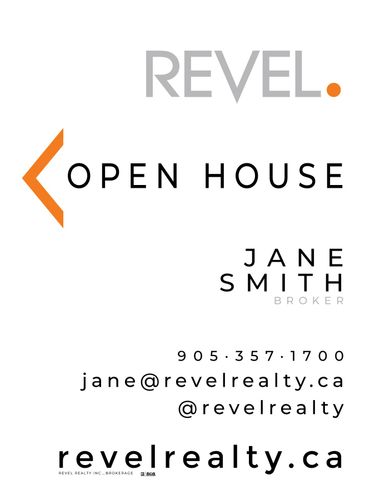 REVEL Realty Sandwich Board - 24x32 -  White Standard