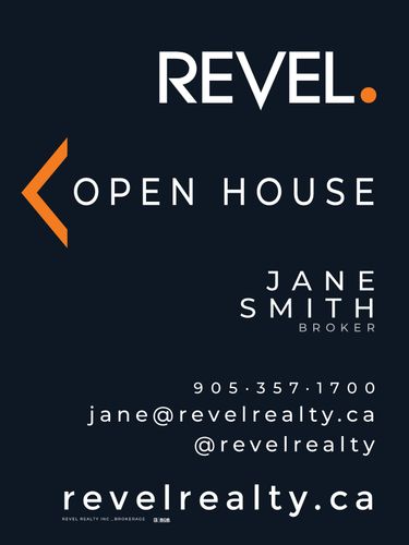 REVEL Realty Sandwich Board -  24x32 - Dark Blue Standard