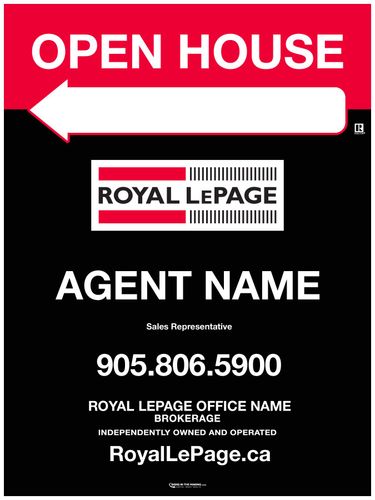 Royal LePage - Sandwich Board - 24x32 - Black Standard