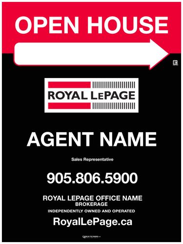 Royal LePage - Sandwich Board - 24x32 - Black Standard