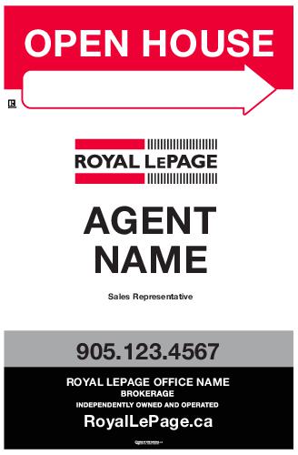 Royal LePage - Sandwich Board - 19x29 - White Standard