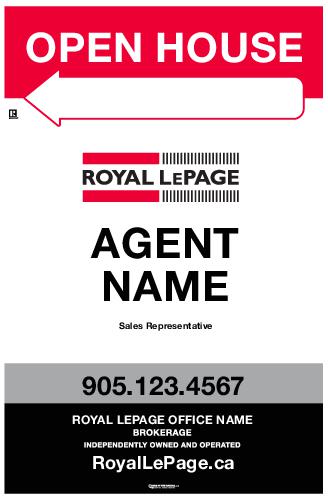 Royal LePage - Sandwich Board - 19x29 - White Standard