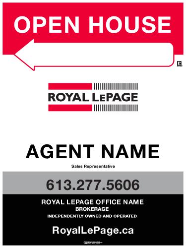 Royal LePage - Sandwich Board - 18x24 - White Standard